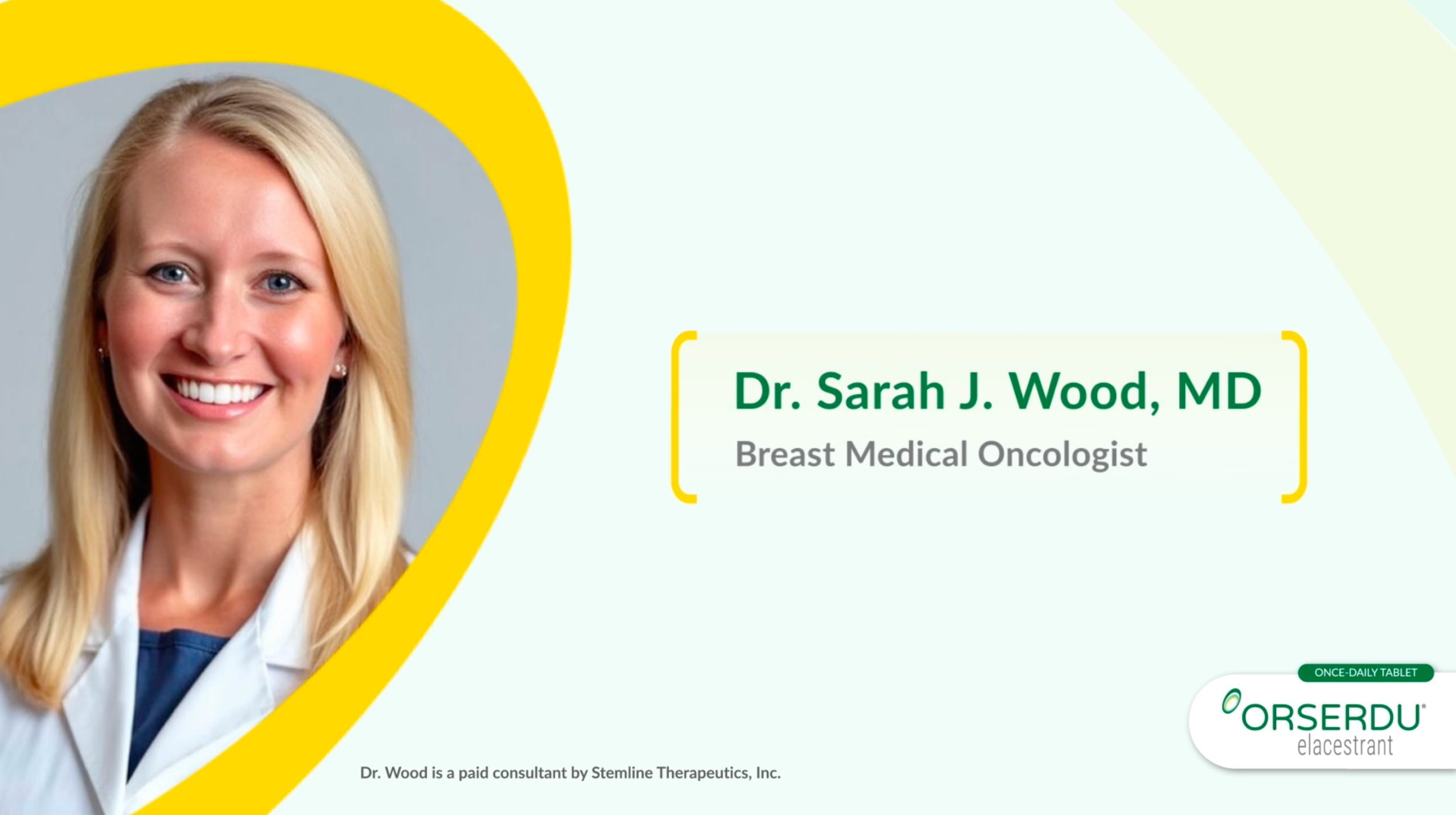 Dr Wood shares her perspectives on ORSERDU and hard-to-treat disease