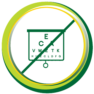 No baseline or periodic eye exams